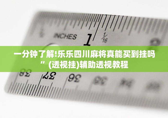 一分钟了解!乐乐四川麻将真能买到挂吗”(透视挂)辅助透视教程