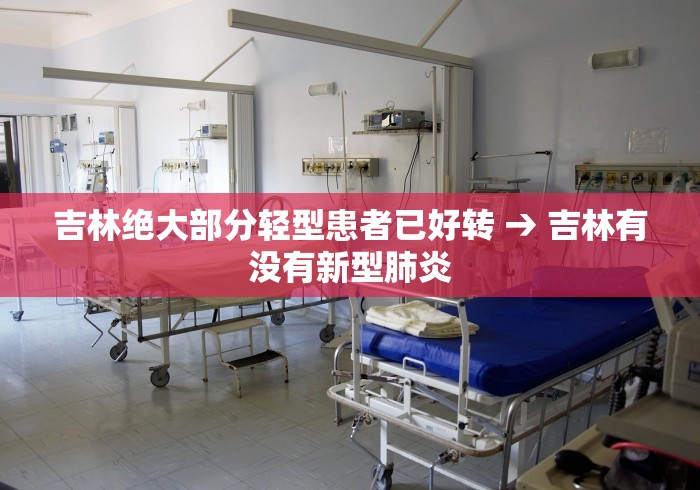 吉林绝大部分轻型患者已好转 → 吉林有没有新型肺炎