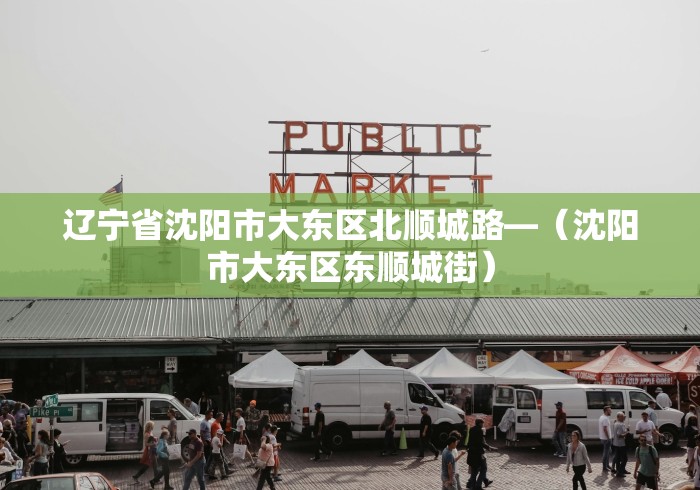 辽宁省沈阳市大东区北顺城路—（沈阳市大东区东顺城街）