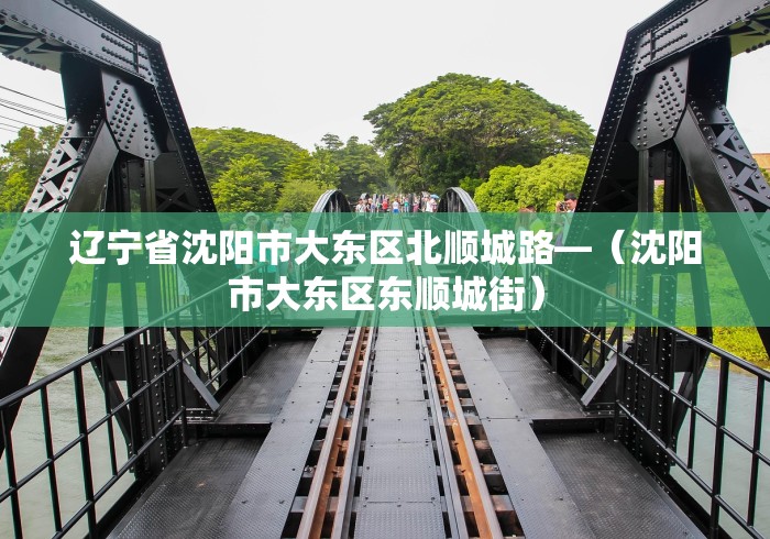 辽宁省沈阳市大东区北顺城路—（沈阳市大东区东顺城街）