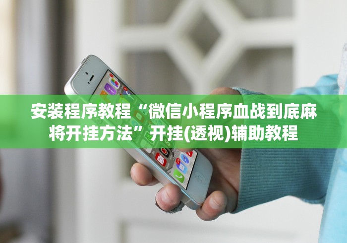 安装程序教程“微信小程序血战到底麻将开挂方法”开挂(透视)辅助教程