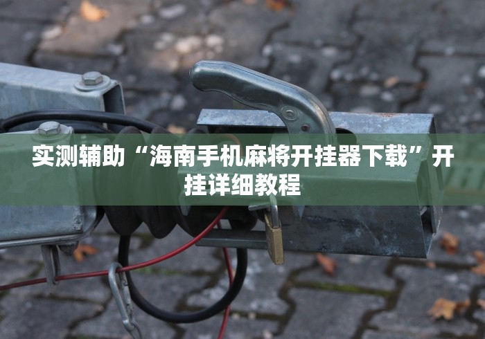 实测辅助“海南手机麻将开挂器下载”开挂详细教程
