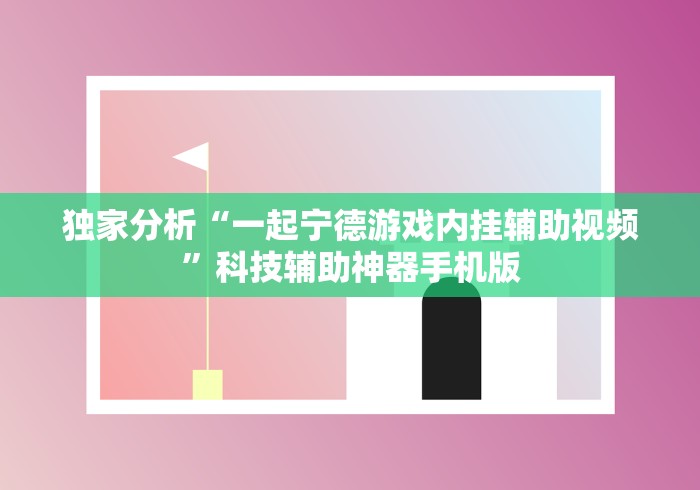 独家分析“一起宁德游戏内挂辅助视频”科技辅助神器手机版