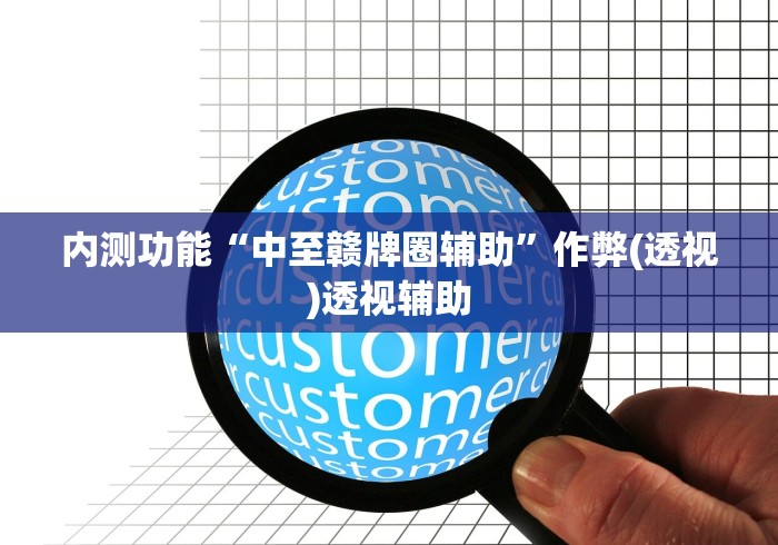 内测功能“中至赣牌圈辅助”作弊(透视)透视辅助