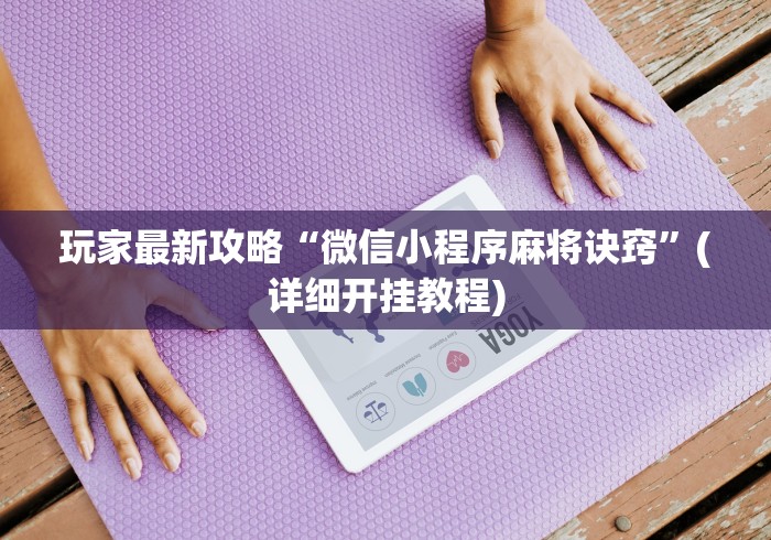 玩家最新攻略“微信小程序麻将诀窍”(详细开挂教程)