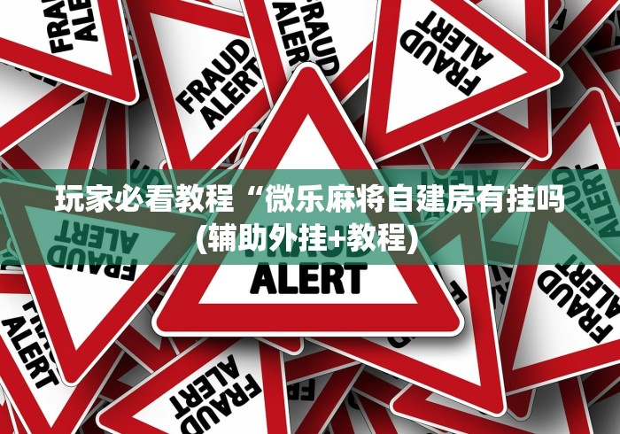玩家必看教程“微乐麻将自建房有挂吗(辅助外挂+教程) 