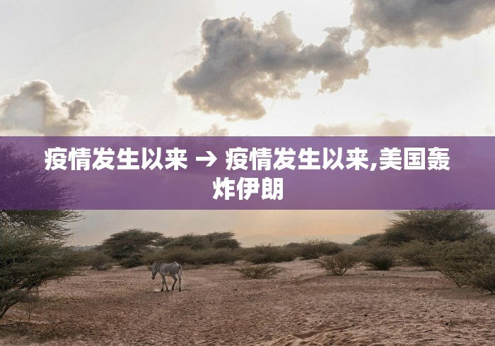 疫情发生以来 → 疫情发生以来,美国轰炸伊朗