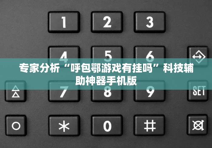 专家分析“呼包鄂游戏有挂吗”科技辅助神器手机版