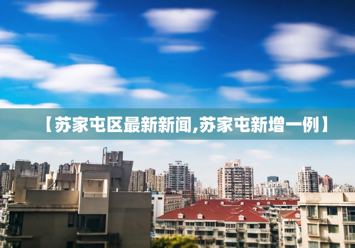 【苏家屯区最新新闻,苏家屯新增一例】