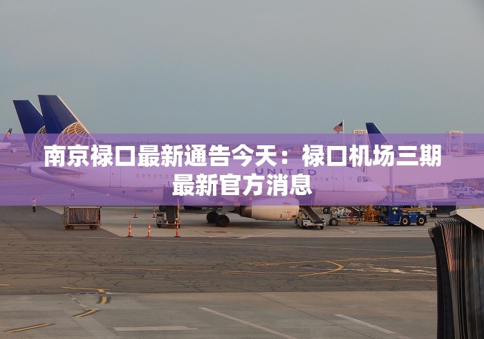 南京禄口最新通告今天:禄口机场三期最新官方消息 南京禄口最新通告今天:禄口机场三期最新官方消息