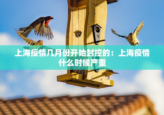 上海疫情几月份开始封控的：上海疫情什么时候严重