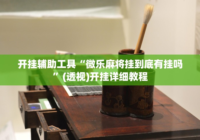开挂辅助工具“微乐麻将挂到底有挂吗”(透视)开挂详细教程