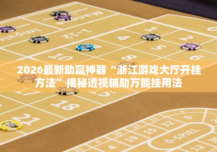 2026最新助赢神器“浙江游戏大厅开挂方法”揭秘透视辅助万能挂用法