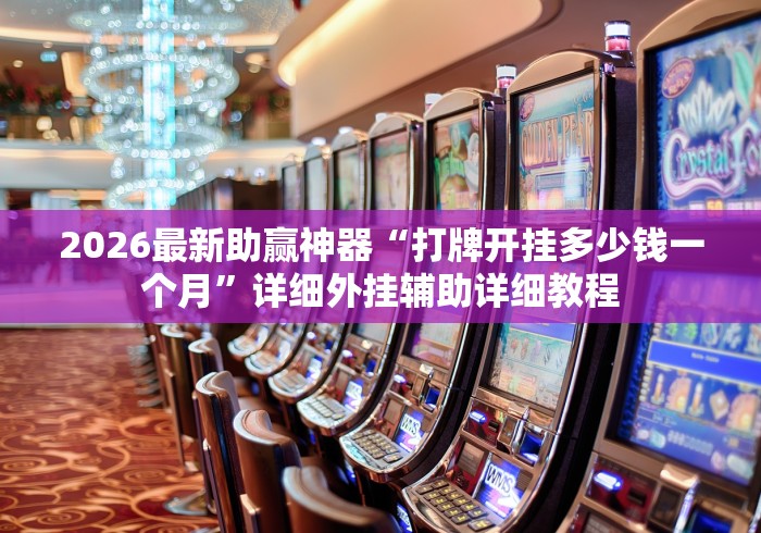 2026最新助赢神器“打牌开挂多少钱一个月”详细外挂辅助详细教程