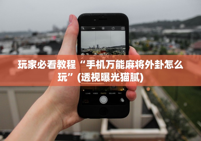 玩家必看教程“手机万能麻将外卦怎么玩”(透视曝光猫腻)