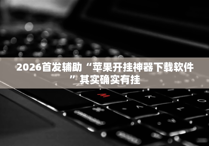 2026首发辅助“苹果开挂神器下载软件	”其实确实有挂