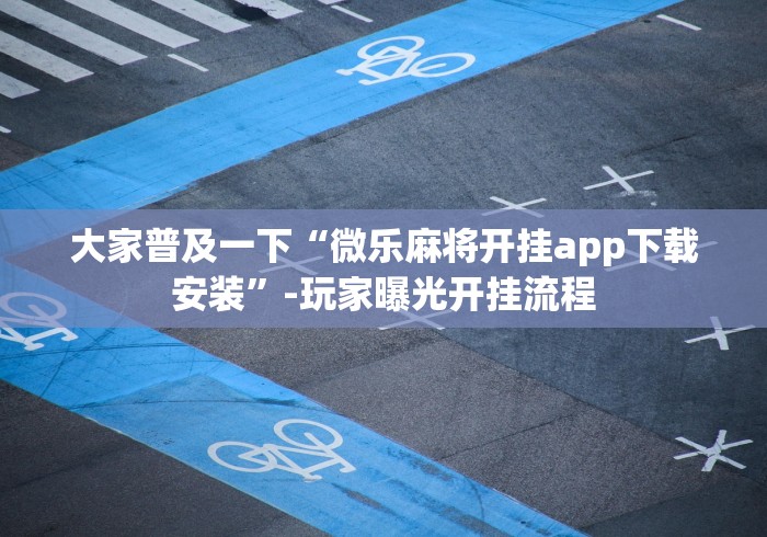 大家普及一下“微乐麻将开挂app下载安装”-玩家曝光开挂流程