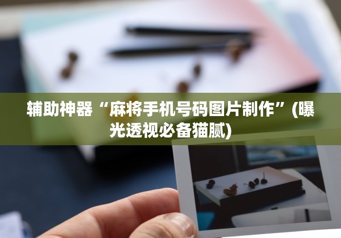 辅助神器“麻将手机号码图片制作”(曝光透视必备猫腻)