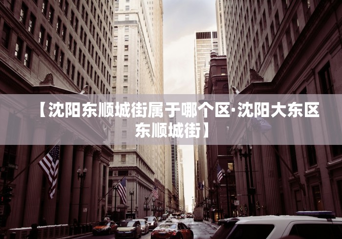 【沈阳东顺城街属于哪个区·沈阳大东区东顺城街】