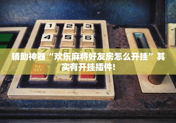 辅助神器“欢乐麻将好友房怎么开挂”其实有开挂插件!