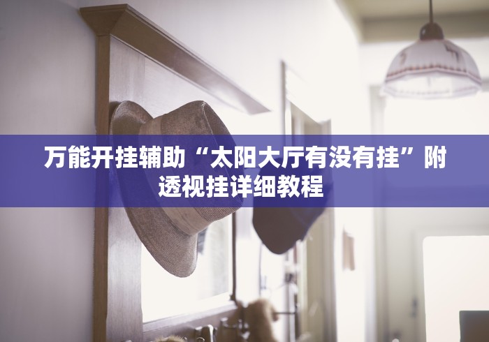 万能开挂辅助“太阳大厅有没有挂”附透视挂详细教程 