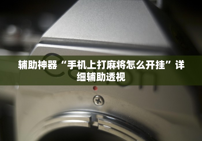 辅助神器“手机上打麻将怎么开挂”详细辅助透视