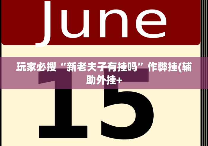 玩家必搜“新老夫子有挂吗”作弊挂(辅助外挂+