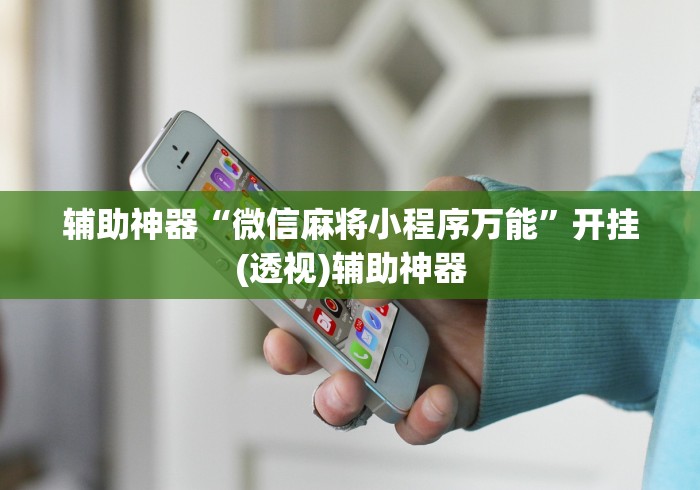 辅助神器“微信麻将小程序万能”开挂(透视)辅助神器
