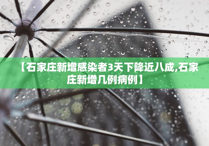 【石家庄新增感染者3天下降近八成,石家庄新增几例病例】