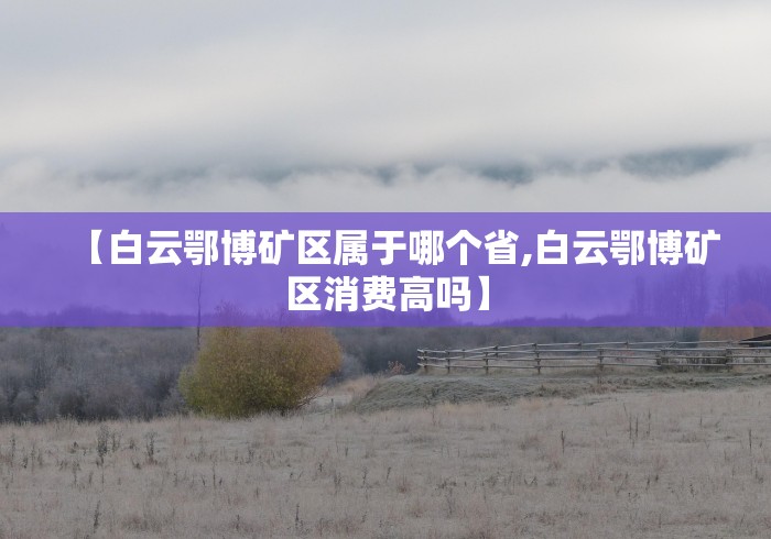 【白云鄂博矿区属于哪个省,白云鄂博矿区消费高吗】