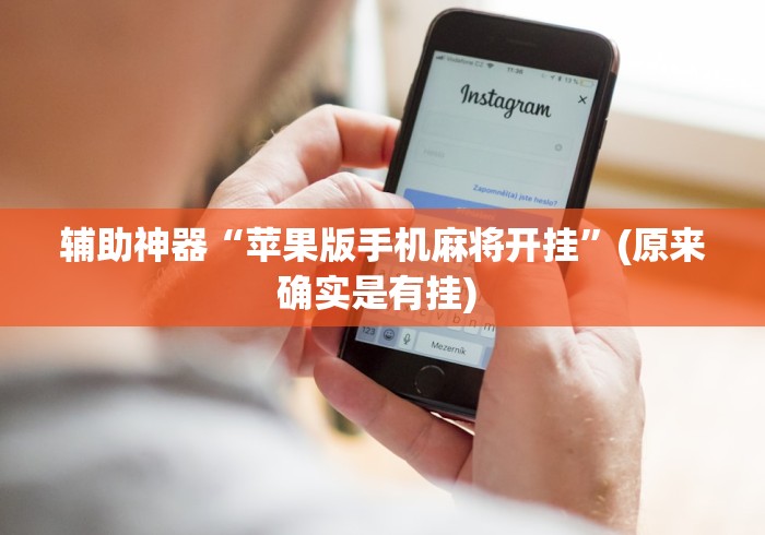 辅助神器“苹果版手机麻将开挂”(原来确实是有挂) 