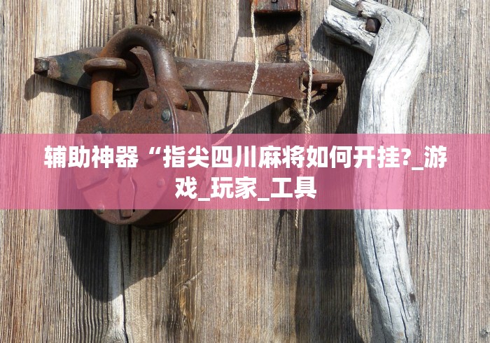 辅助神器“指尖四川麻将如何开挂?_游戏_玩家_工具