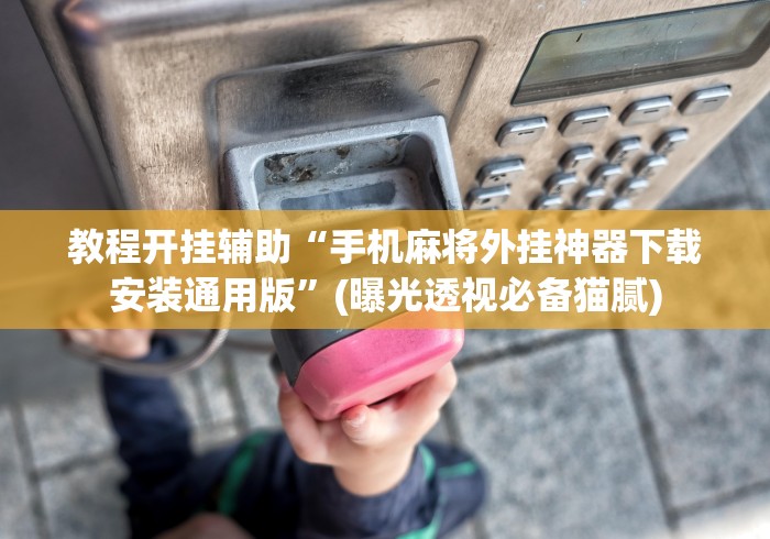 教程开挂辅助“手机麻将外挂神器下载安装通用版	”(曝光透视必备猫腻)