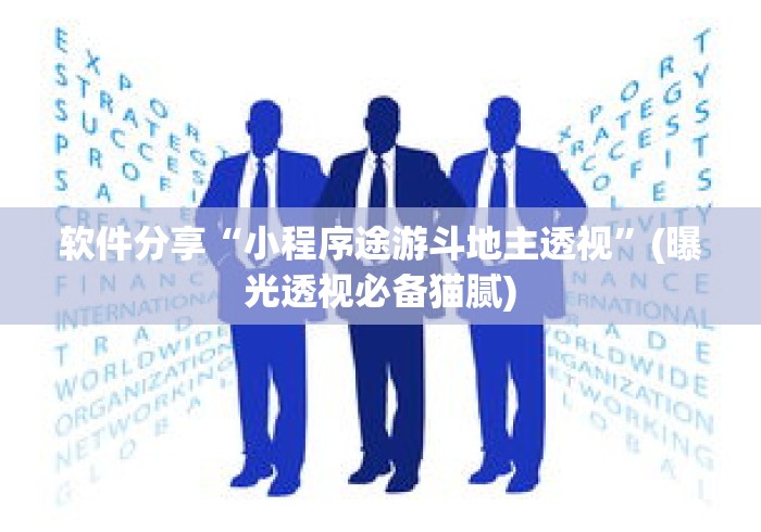 软件分享“小程序途游斗地主透视”(曝光透视必备猫腻)