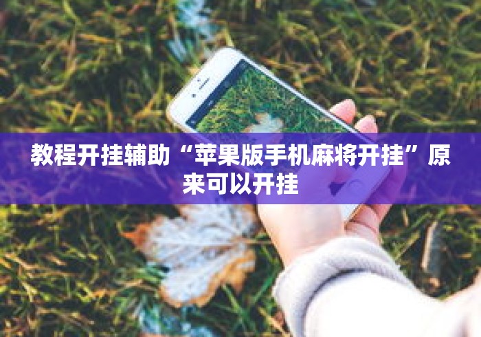 教程开挂辅助“苹果版手机麻将开挂”原来可以开挂