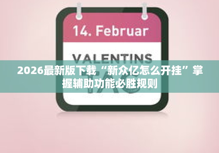 2026最新版下载“新众亿怎么开挂”掌握辅助功能必胜规则