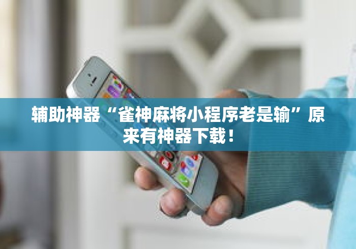辅助神器“雀神麻将小程序老是输”原来有神器下载！