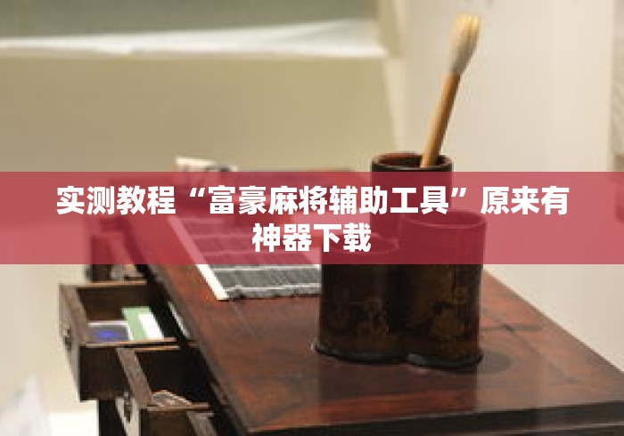 实测教程“富豪麻将辅助工具”原来有神器下载