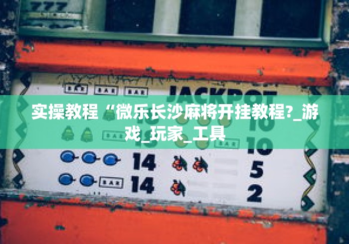 实操教程“微乐长沙麻将开挂教程?_游戏_玩家_工具