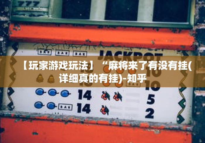 【玩家游戏玩法】“麻将来了有没有挂(详细真的有挂)-知乎