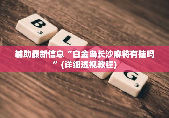 辅助最新信息“白金岛长沙麻将有挂吗”(详细透视教程)