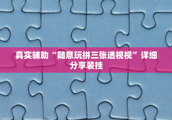 真实辅助“随意玩拼三张透视视	”详细分享装挂