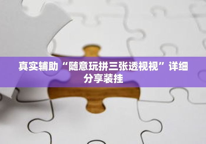 真实辅助“随意玩拼三张透视视”详细分享装挂