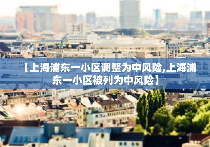 【上海浦东一小区调整为中风险,上海浦东一小区被列为中风险】