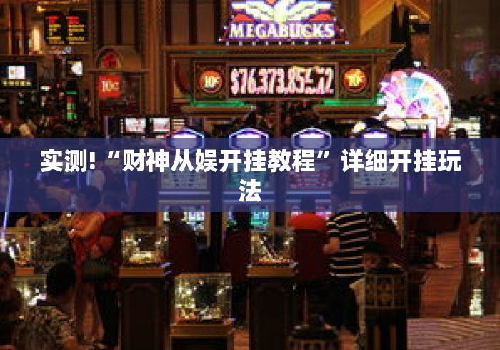 实测!“财神从娱开挂教程”详细开挂玩法