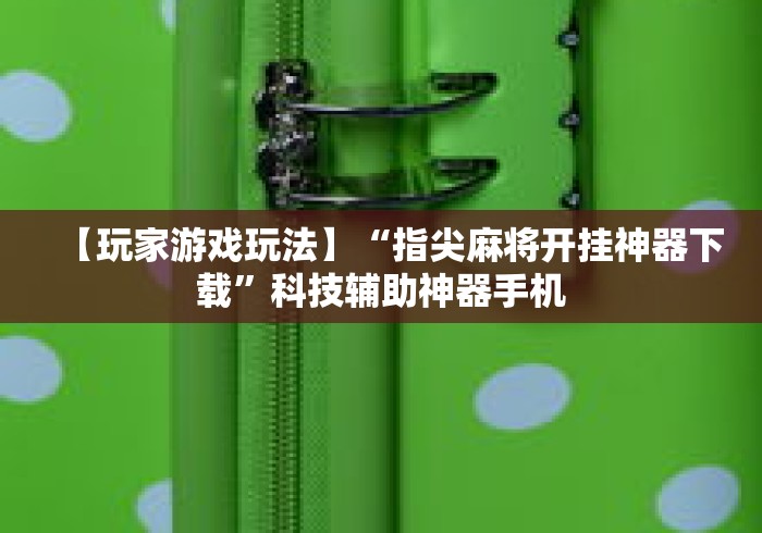 【玩家游戏玩法】“指尖麻将开挂神器下载	”科技辅助神器手机