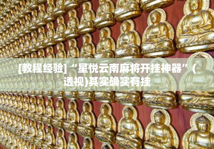 [教程经验]“星悦云南麻将开挂神器	”(透视)其实确实有挂