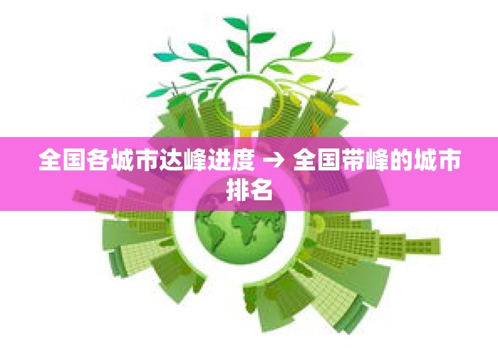全国各城市达峰进度 → 全国带峰的城市排名