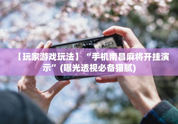 【玩家游戏玩法】“手机南昌麻将开挂演示”(曝光透视必备猫腻)
