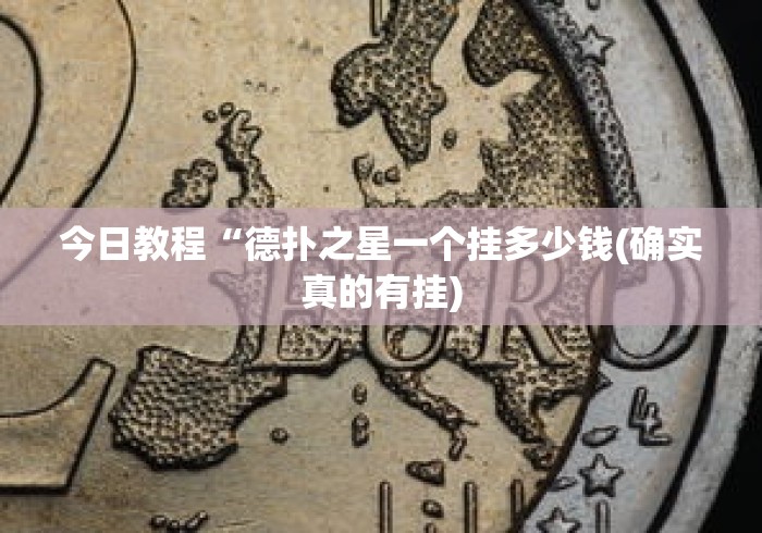 今日教程“德扑之星一个挂多少钱(确实真的有挂)